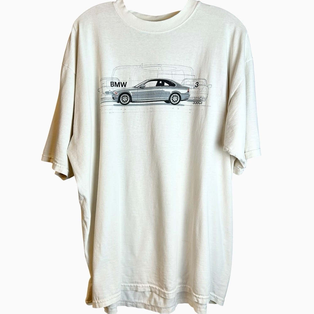 Vintage 90s Gear For Sports BMW Z4 Car T Shirt Adult XL WHITE 3250Ci 330Ci
